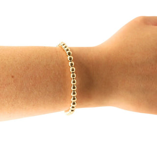 Beaded Blondes 5mm gold beaded bracelet