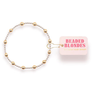 Beaded Blondes Lively bracelet in silver with gold