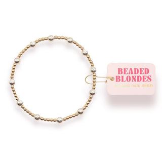 Beaded Blondes Lively bracelet in gold with silver
