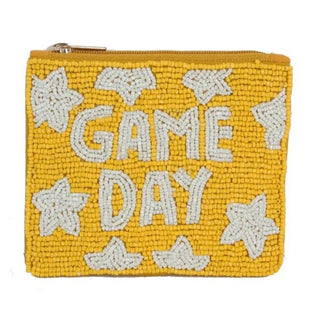 "Game Day" Beaded Coin Purse