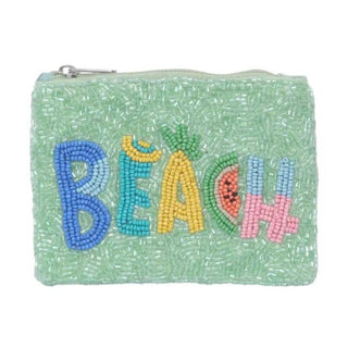 "Beach" Beaded Coin Purse