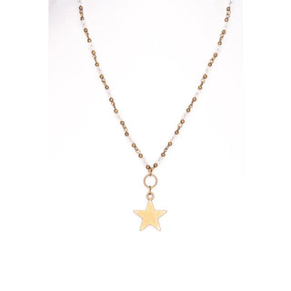 Macey Star Necklace - celestial charm necklace at The White Willow Boutique