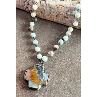 Theresa Necklace in Amazonite