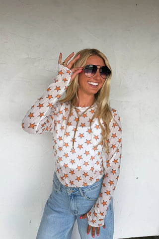 Halloween Mesh Top Star