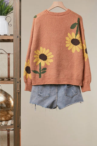 Sunlit Bloom Patch Sweater