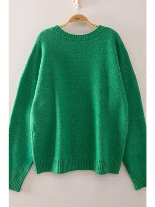 Long Sleeve Cozy Dog Graphic Knit Sweater