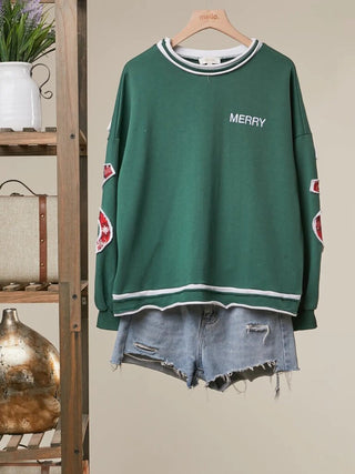 Christmas Back Lettering Sweatshirt