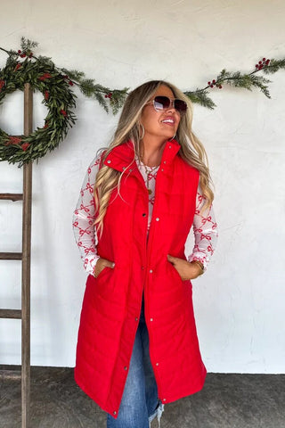Blakeley long full zip puffer