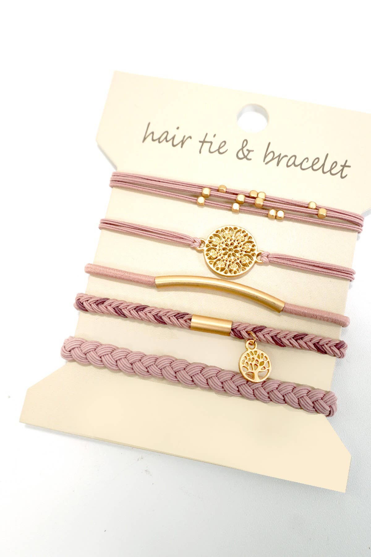 JOSSLYN by wall to wall - BOHO DUAL FUNCTION KNOT BRACELET HAIR TIES | 40BH100