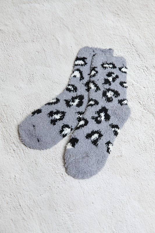 JOSSLYN by Wall to Wall - WARM CORAL FLEECE PLUSH ANIMAL FUZZY SOCKS | 40S02045