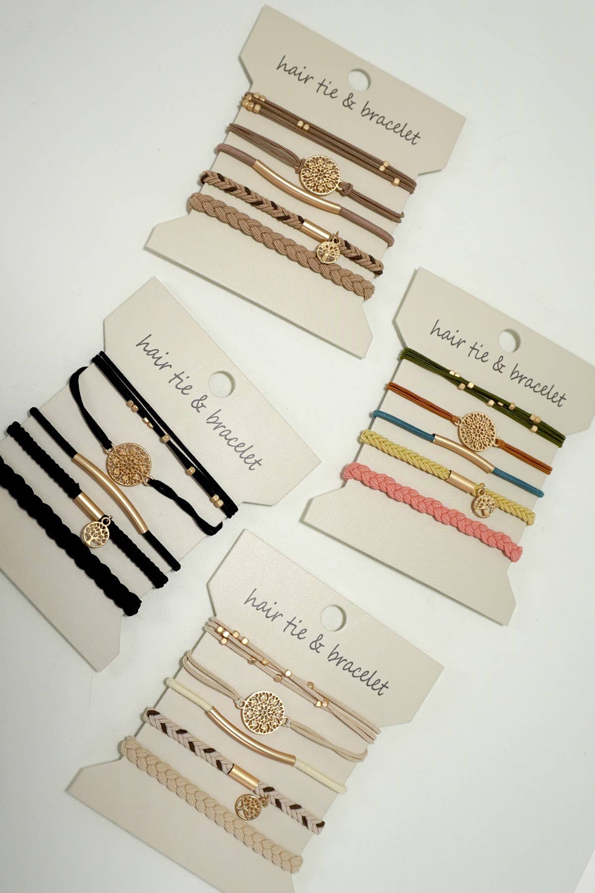 JOSSLYN by wall to wall - BOHO DUAL FUNCTION KNOT BRACELET HAIR TIES | 40BH100