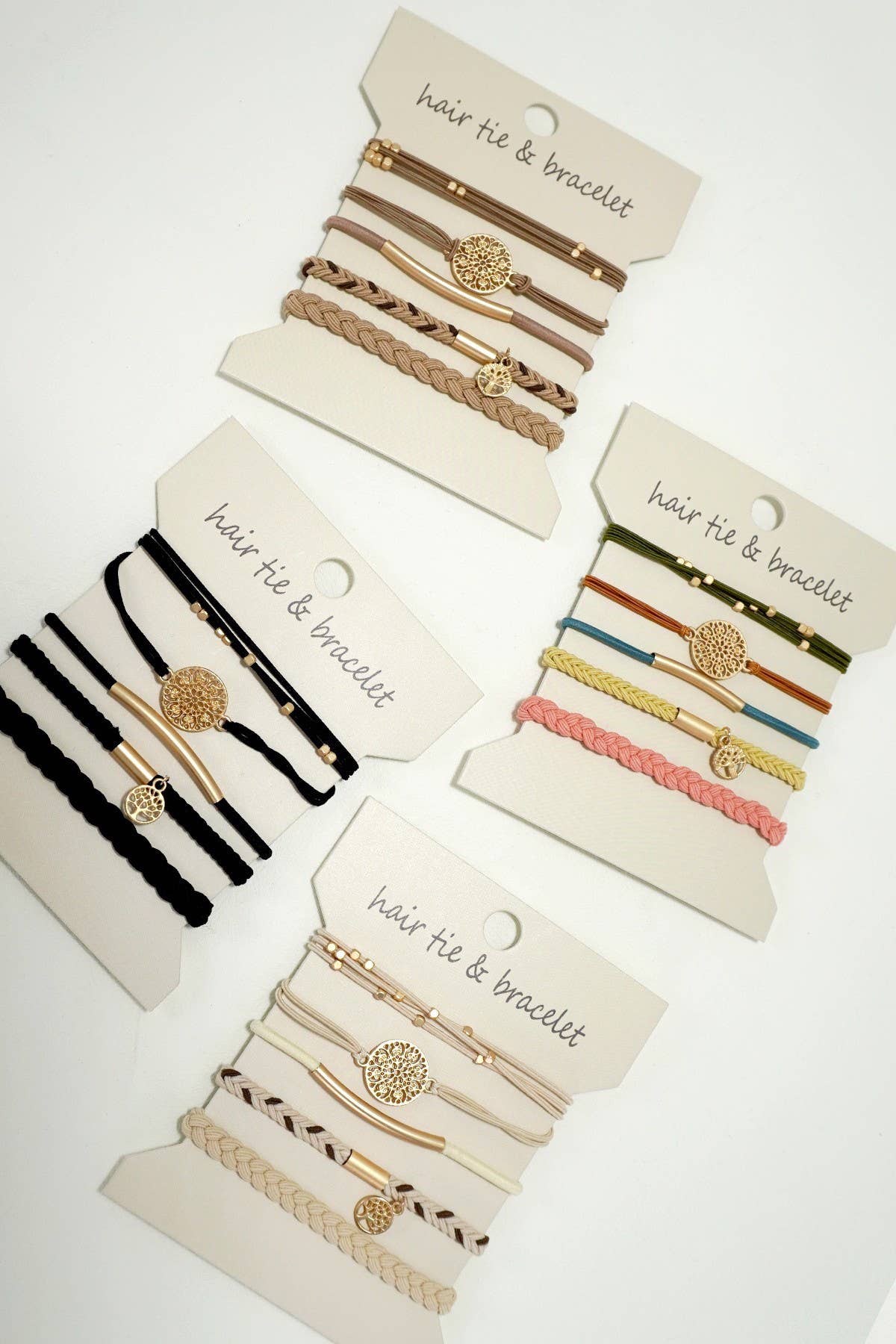 JOSSLYN by wall to wall - BOHO DUAL FUNCTION KNOT BRACELET HAIR TIES | 40BH100