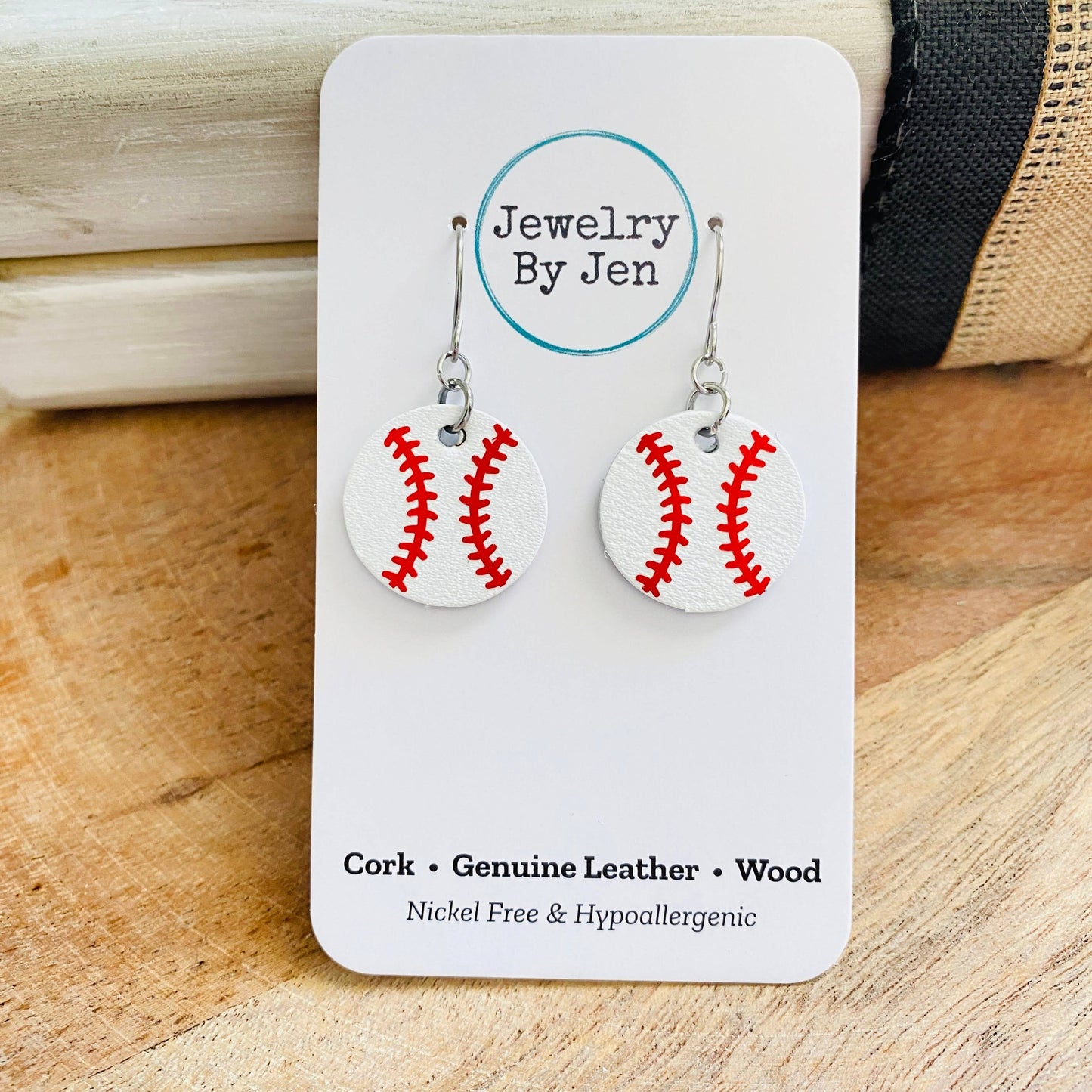 Jewelry By Jen - Baseball Earrings: Small