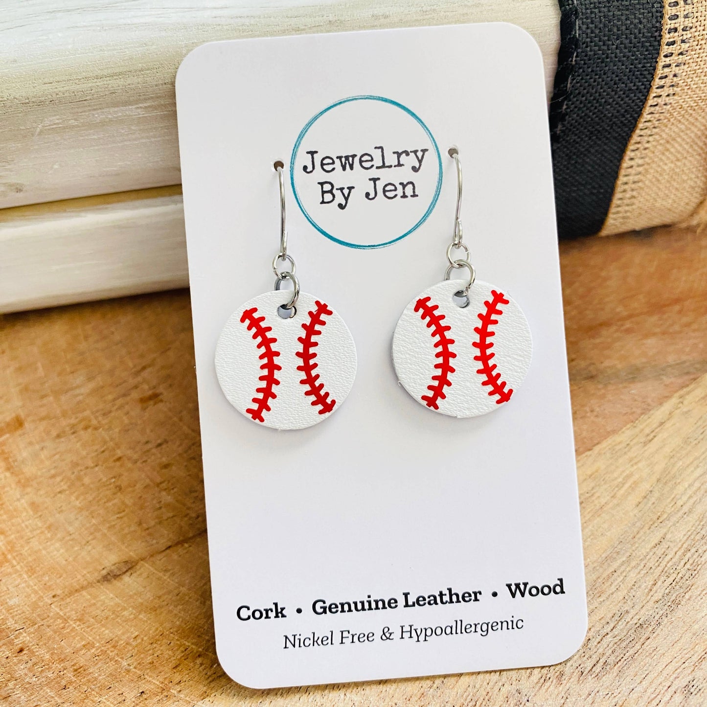 Jewelry By Jen - Baseball Earrings: Small