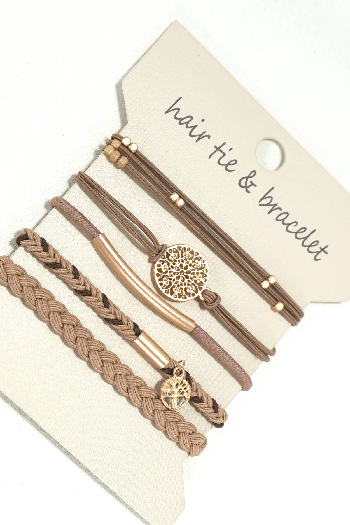 JOSSLYN by wall to wall - BOHO DUAL FUNCTION KNOT BRACELET HAIR TIES | 40BH100