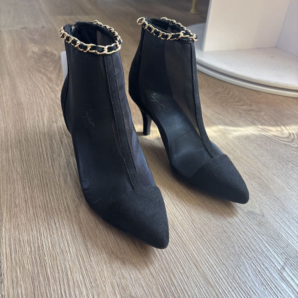 Mesh heel w/ chain