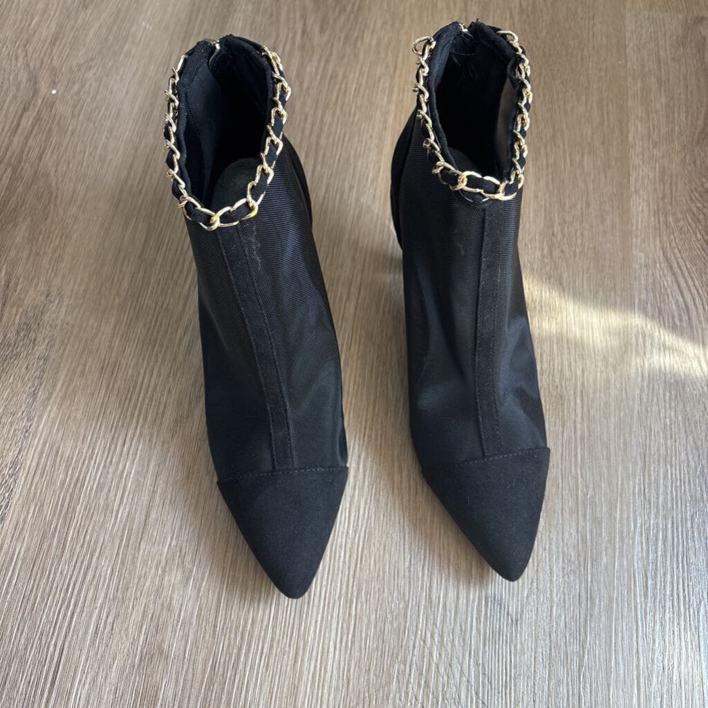 Mesh heel w/ chain