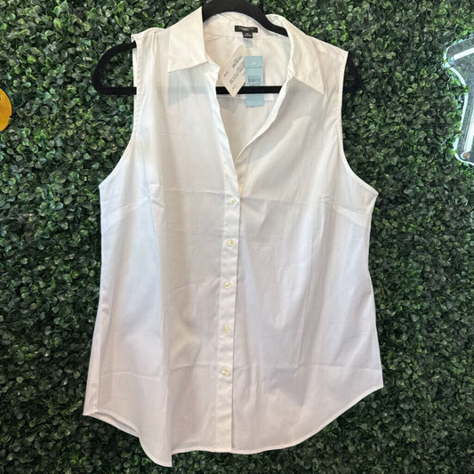 Striped button ups tank w/ collar