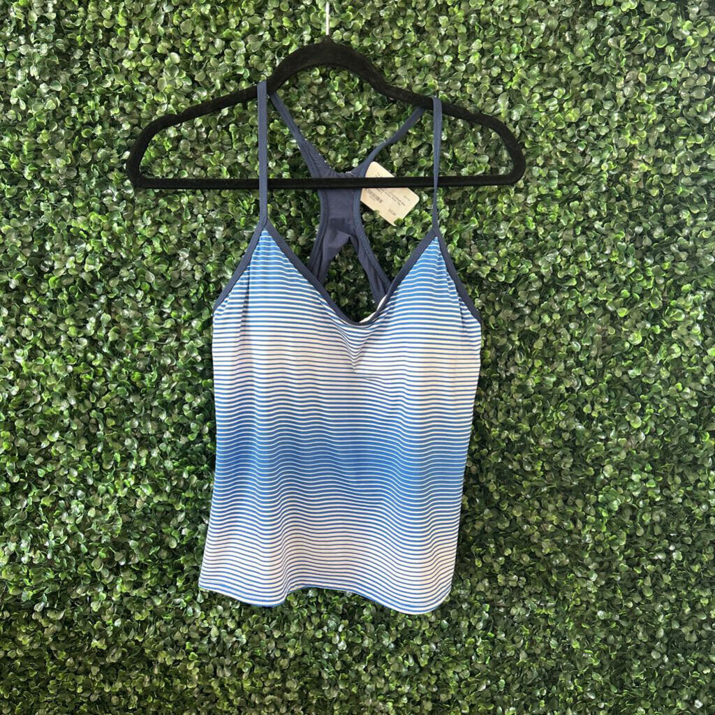 Striped Halter Active Wear Top