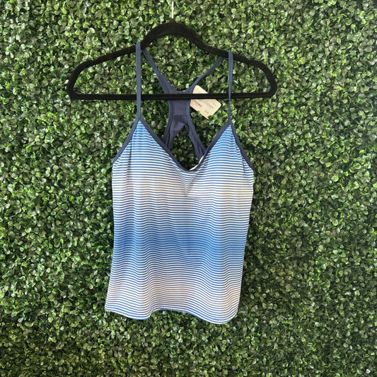 Striped Halter Active Wear Top