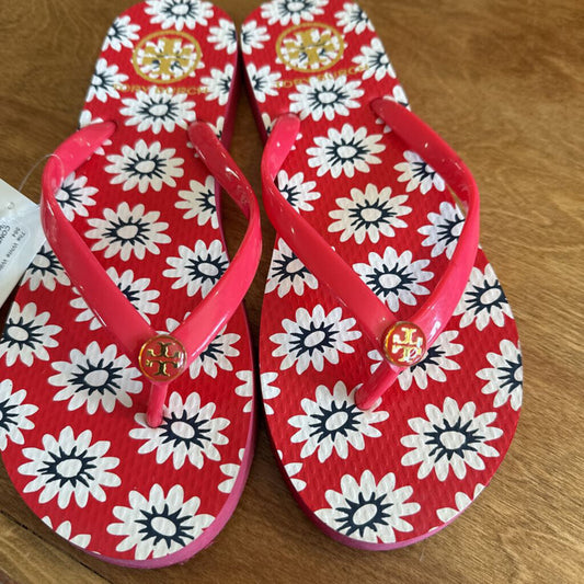 Floral flip flop