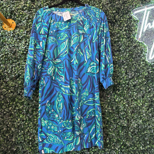 3/4 sleeve w/ leaf print