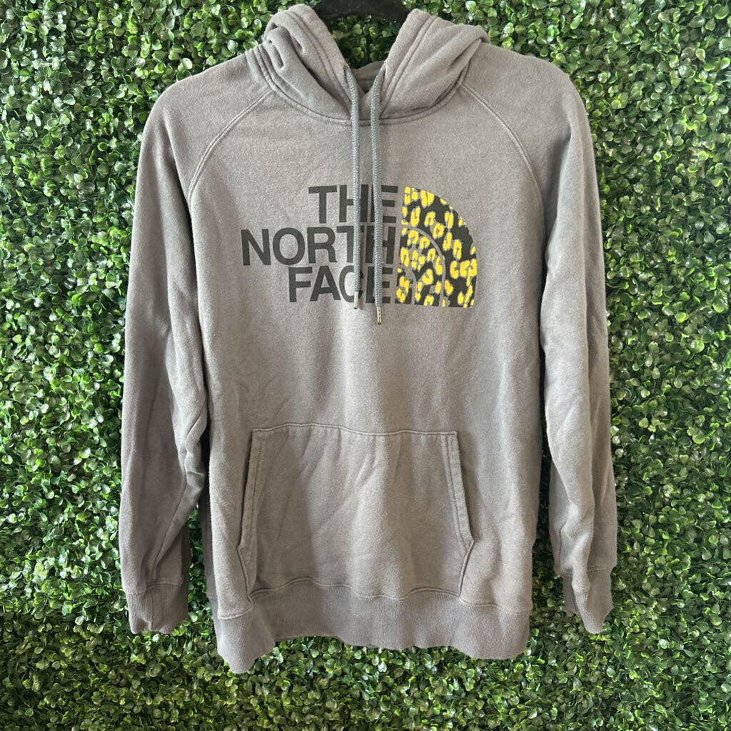 Hoodie With Yellow Leopard Print on Logo