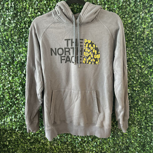 Hoodie With Yellow Leopard Print on Logo