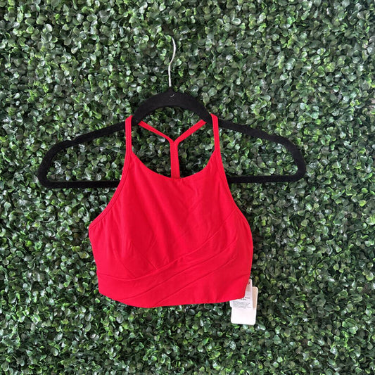 Lulu Y-wrap front high neck bra