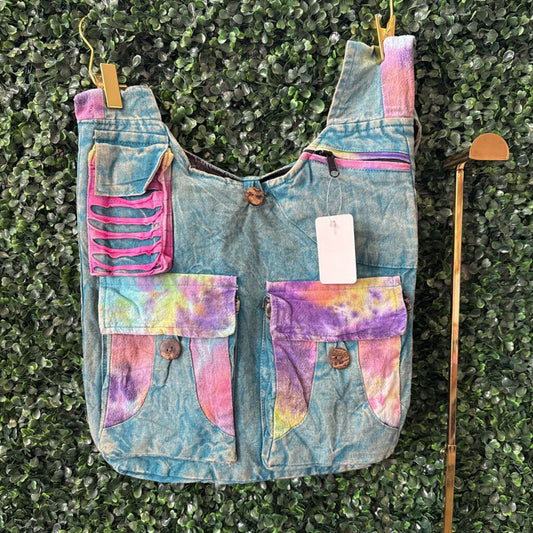 Tie dye hobo bag