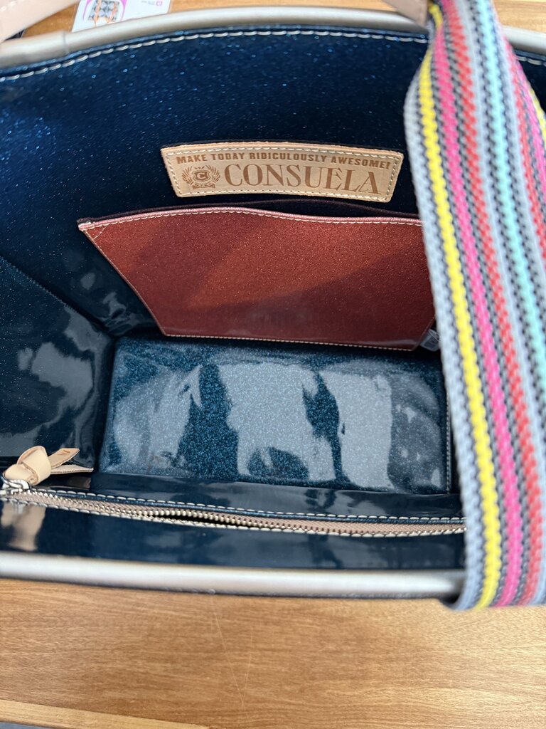 Embroidered ava tote