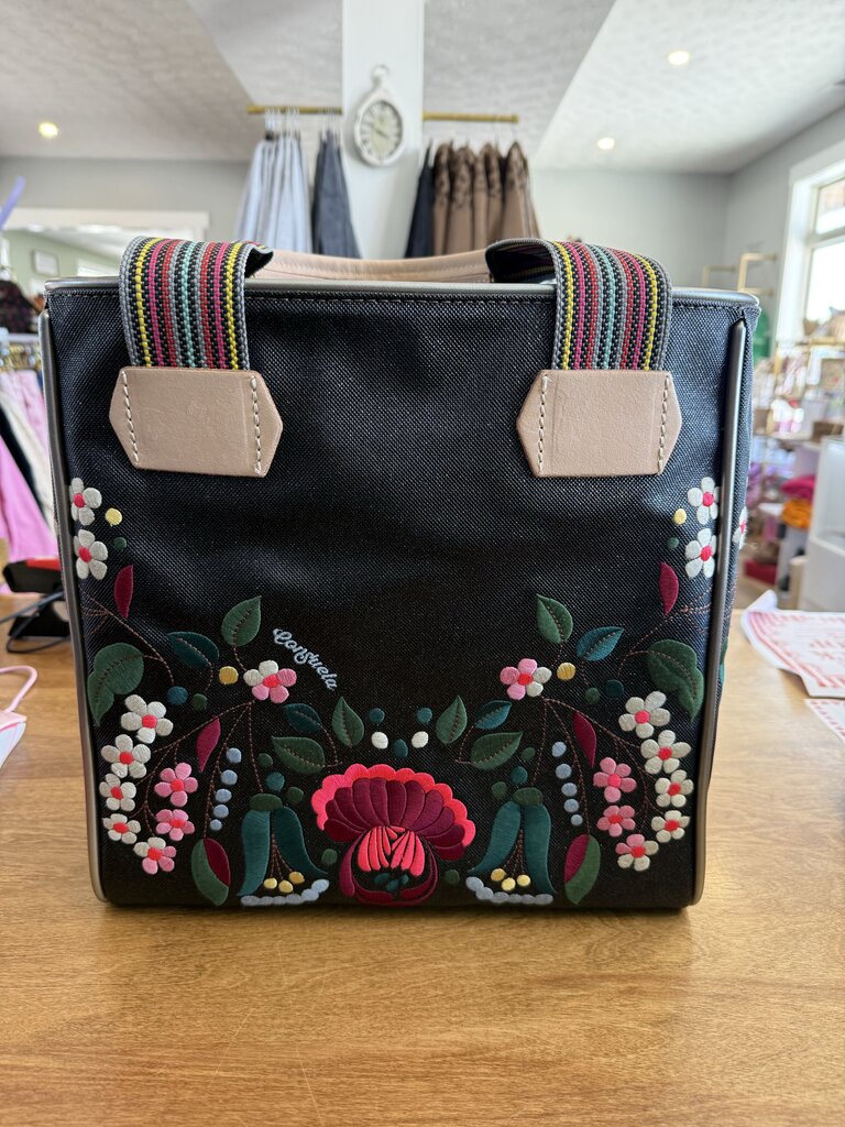 Embroidered ava tote