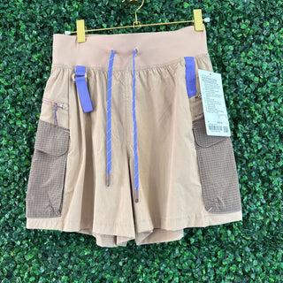 Multi Pocket Cargo Hiking Shorts, Purple Strings, W Tags