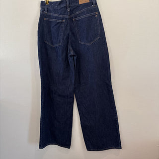 Dark wash wide leg jeans