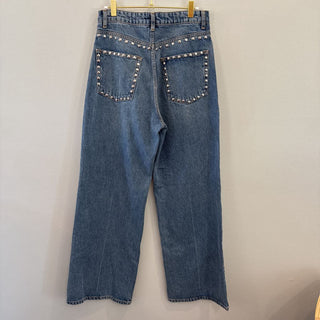 Studded Wide Leg Jeans