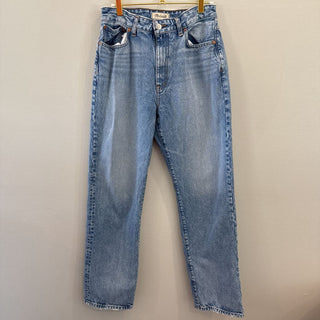 Light wash straight leg jeans