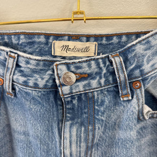Light wash straight leg jeans