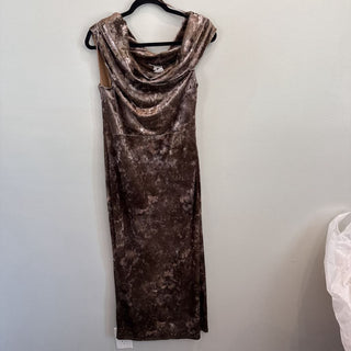 Velvet off shoulder midi dress