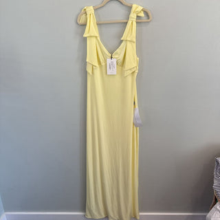 Evanna Lemon Maxi Dress w/ bows