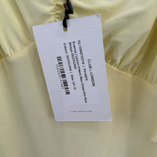 Evanna Lemon Maxi Dress w/ bows