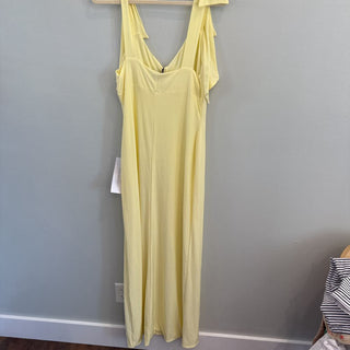 Evanna Lemon Maxi Dress w/ bows