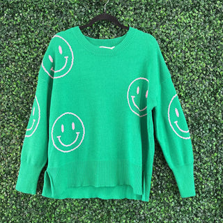 Pullover sweater w/ smilies