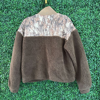 Fleece/camo full zip