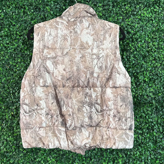 Camo puff vest
