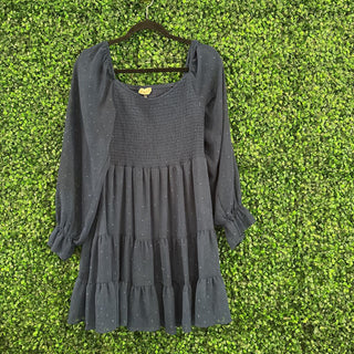 Long sleeve, tiered dress