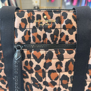 Nylon animal print tote