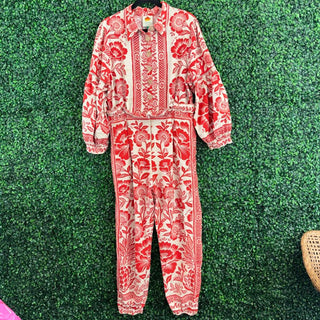 Farm Rio Floral jumpsuit romper (MISSING BELT)