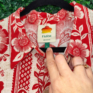 Farm Rio Floral jumpsuit romper (MISSING BELT)