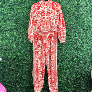 Farm Rio Floral jumpsuit romper (MISSING BELT)