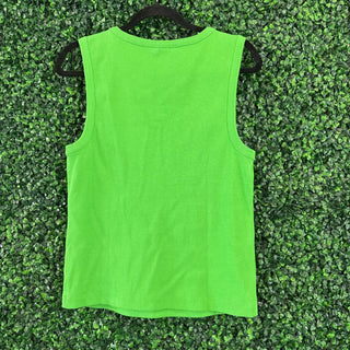 Ribbed tank w/ pearls